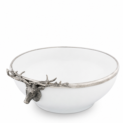 Elk Head Stoneware Bowl Larger 1