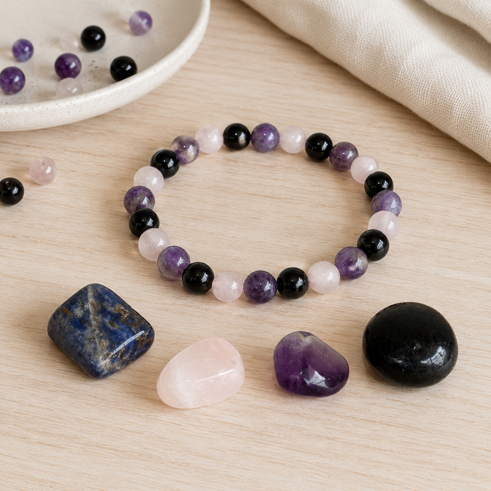 EMPATH PROTECTION Crystal Kit, Gemstone Tumble Kit, Empathy Crystal Gift Set