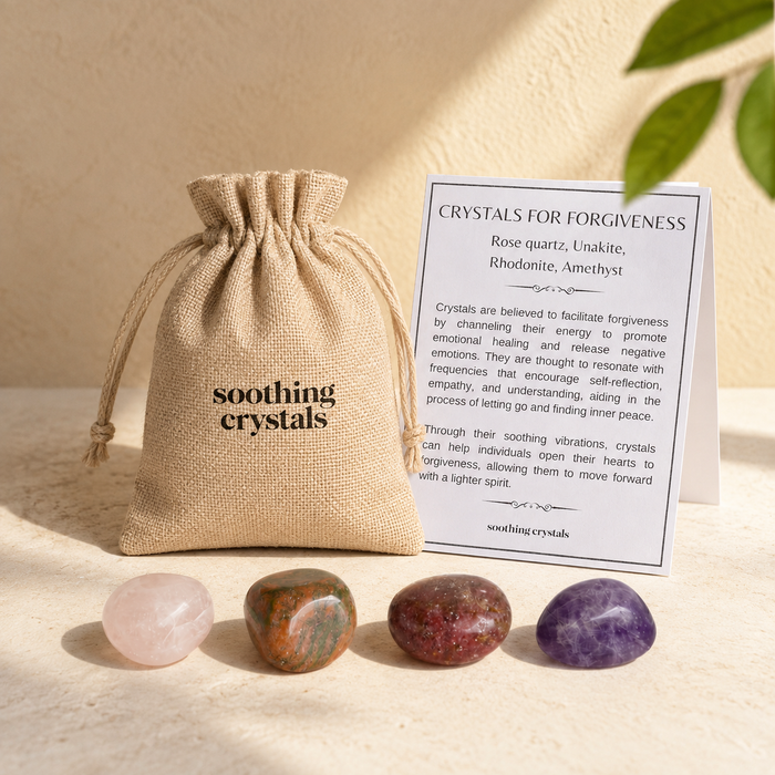 Encourage FORGIVENESS Crystal Kit, Gemstone Tumble Kit, Forgiveness Crystal Gift Set