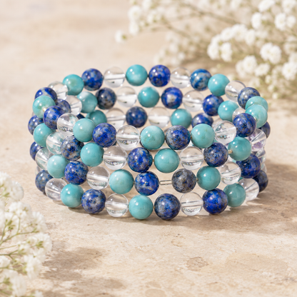 Enhance Logic, Efficiency & Social Communication Crystal Bracelet.