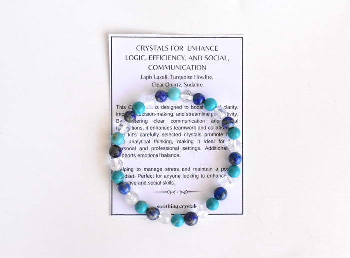 Enhance Logic, Efficiency, Social, Communication Crystal Kit.