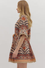 Beatrix Puff Sleeve Mini Dress