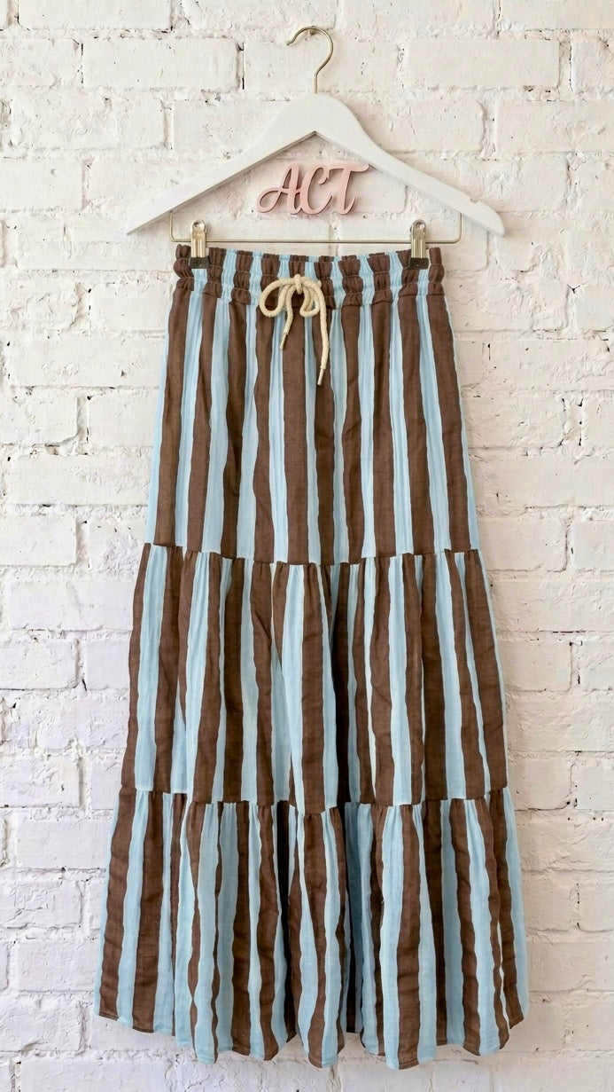 Falda maxi bruna +1 color