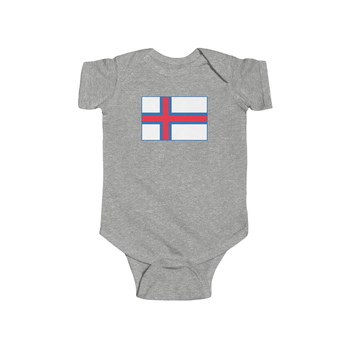 Faroese Flag Baby Bodysuit