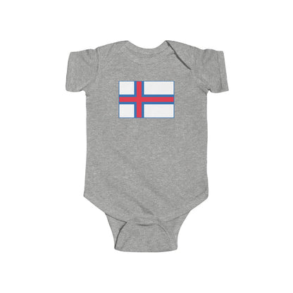 Faroese Flag Baby Bodysuit