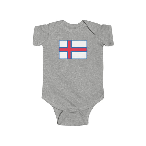 Faroese Flag Baby Bodysuit