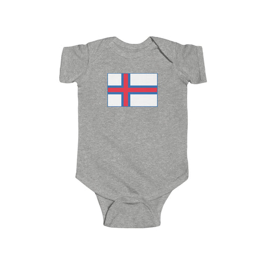 Faroese Flag Baby Bodysuit