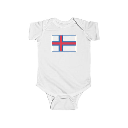 Faroese Flag Baby Bodysuit
