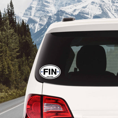 Finland Euro Style Oval Sticker