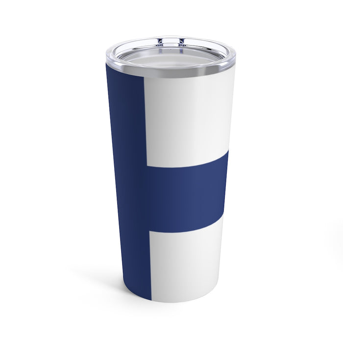 Finnish Flag 20 oz Insulated Tumbler Scandinavian Design Studio