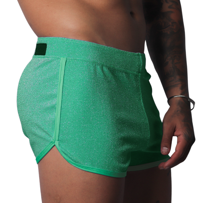 Flash Green Short vista frontal de Gigo Underwear