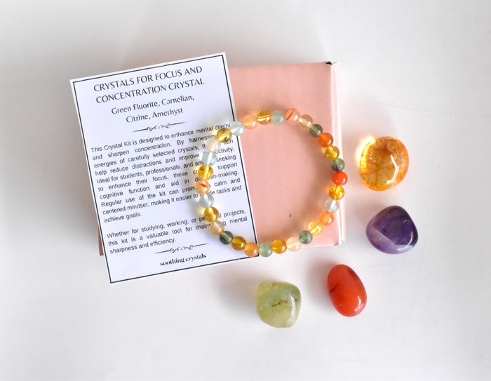 FOCUS AND CONCENTRATION Crystal Kit, Crystal Gift Kit.