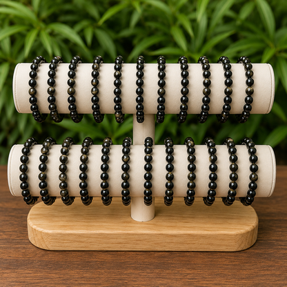 Golden Obsidian Bracelet (Trauma and Releases Imbalances, Negative Energies)