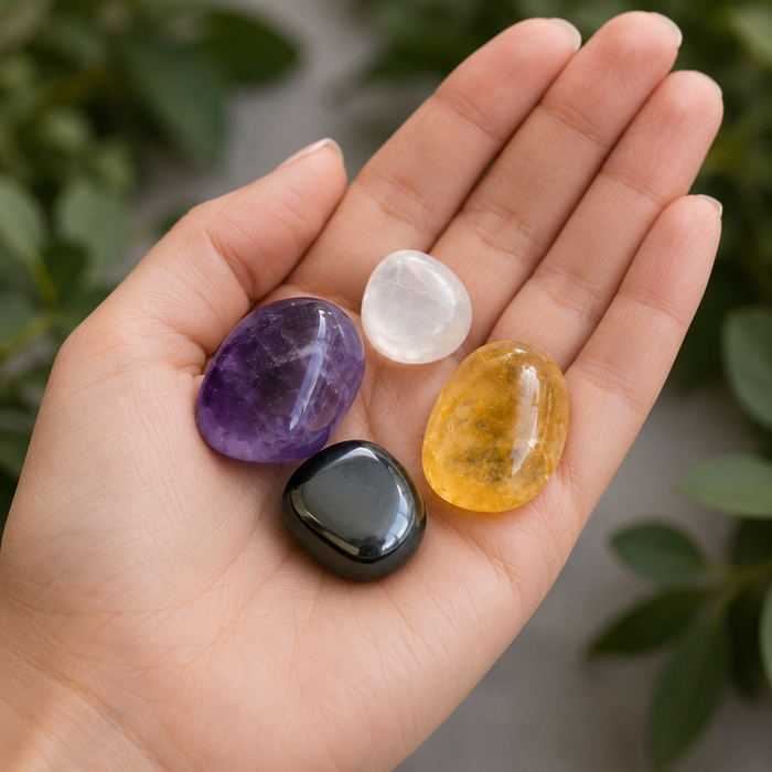 GOOD FORTUNE Crystal Kit, Gemstone Tumble Kit, Good fortune Crystal Gift Set