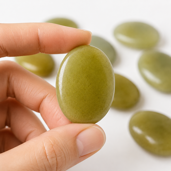 Green Aventurine Pocket Stones (Emotional Understanding and Cleansing)