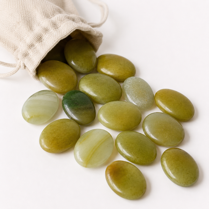 Green Aventurine Pocket Stones (Emotional Understanding and Cleansing)