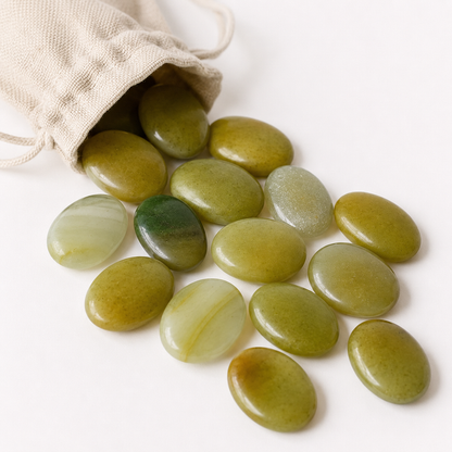 Green Aventurine Pocket Stones (Emotional Understanding and Cleansing)