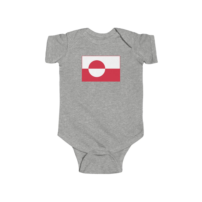 Greenlandic Flag Baby Bodysuit