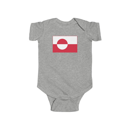 Greenlandic Flag Baby Bodysuit