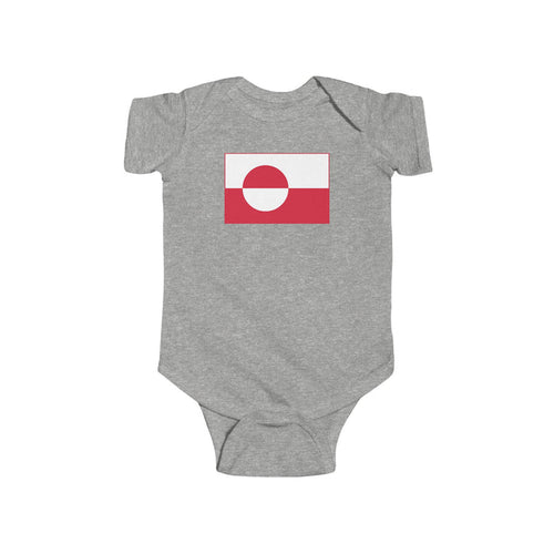 Greenlandic Flag Baby Bodysuit