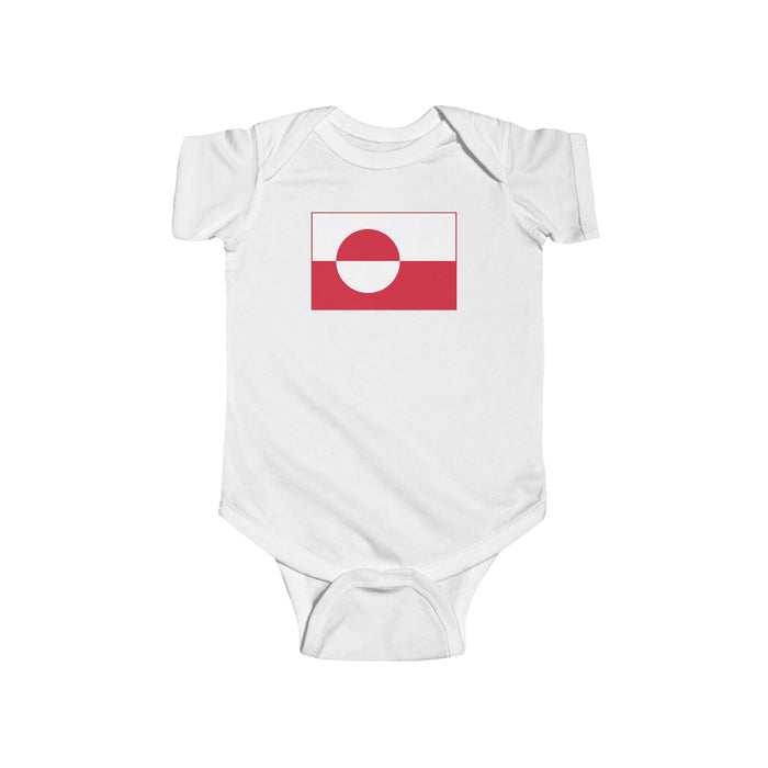 Greenlandic Flag Baby Bodysuit