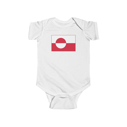 Greenlandic Flag Baby Bodysuit
