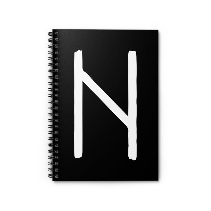 Hagalaz (Force Of Nature) Viking Rune Spiral Notebook Scandinavian Design Studio