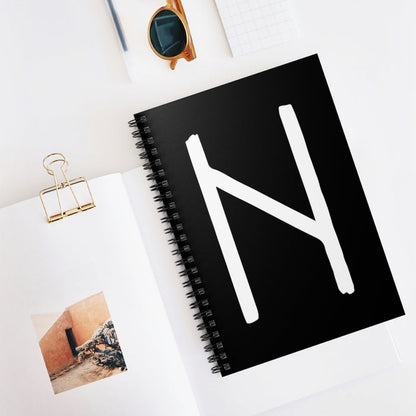 Hagalaz (Force Of Nature) Viking Rune Spiral Notebook Scandinavian Design Studio