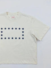 Heavy Cotton Blue Stars Basic T-Shirt