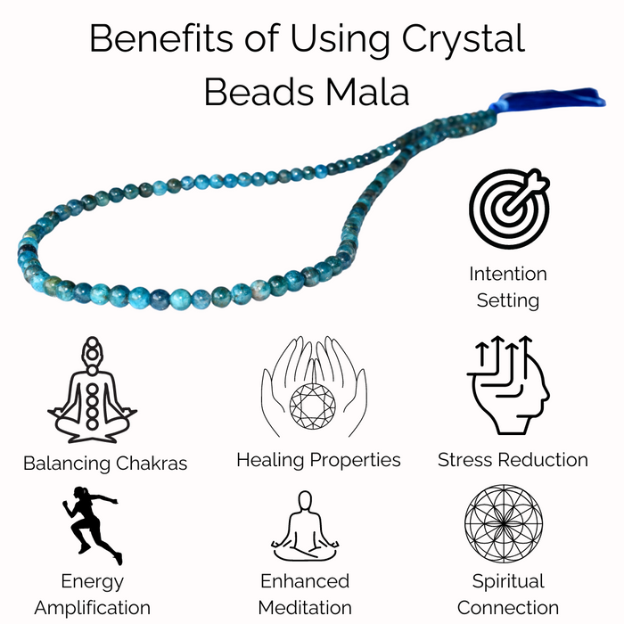 Hematite Gemstone Mala, 108 Prayer Bead Mala.