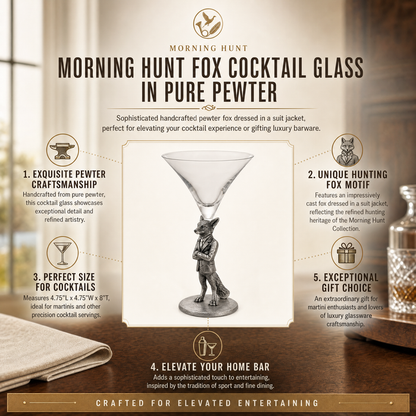 Hunting Dressed Fox Cocktail / Martini Glass 1