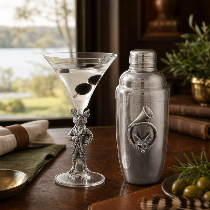 Hunting Dressed Fox Cocktail / Martini Glass 7