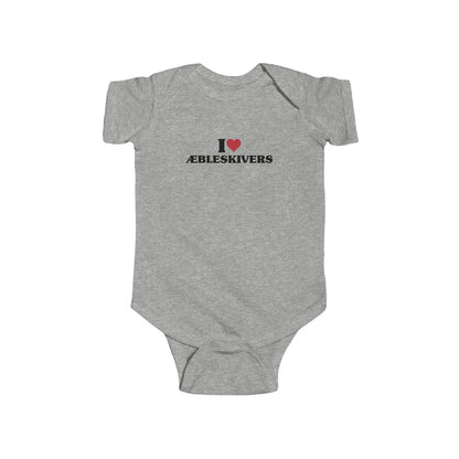 I Love Aebleskivers Baby Bodysuit