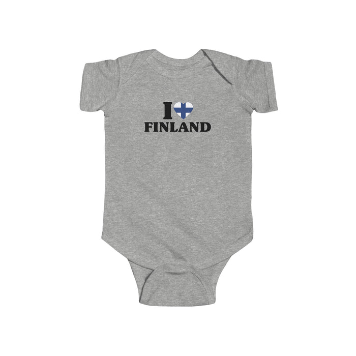 I Love Finland Baby Bodysuit