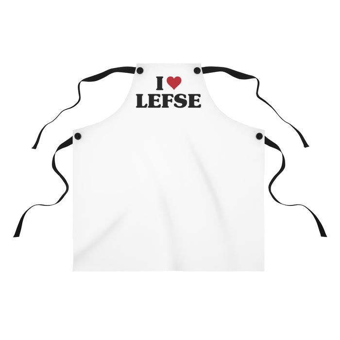 I Love Lefse Apron Scandinavian Design Studio