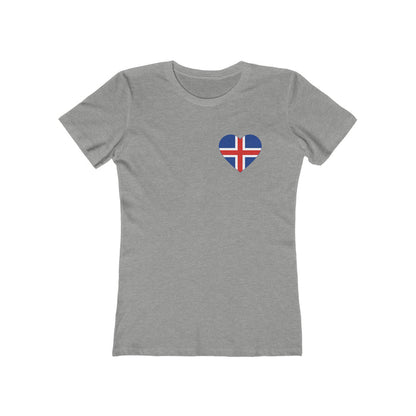 Icelandic Flag Heart Women's Fit T-Shirt