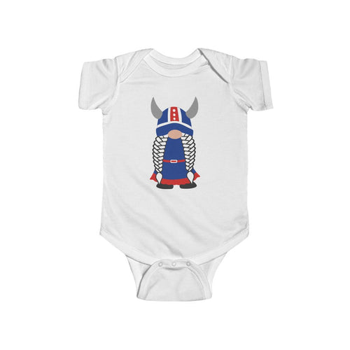 Icelandic Viking Girl Gnome Baby Bodysuit Scandinavian Design Studio