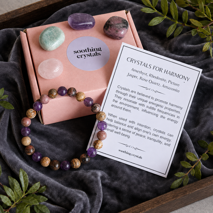Inspire HARMONY Crystal Kit, Gemstone Tumble Kit, Harmony Crystal Gift Set