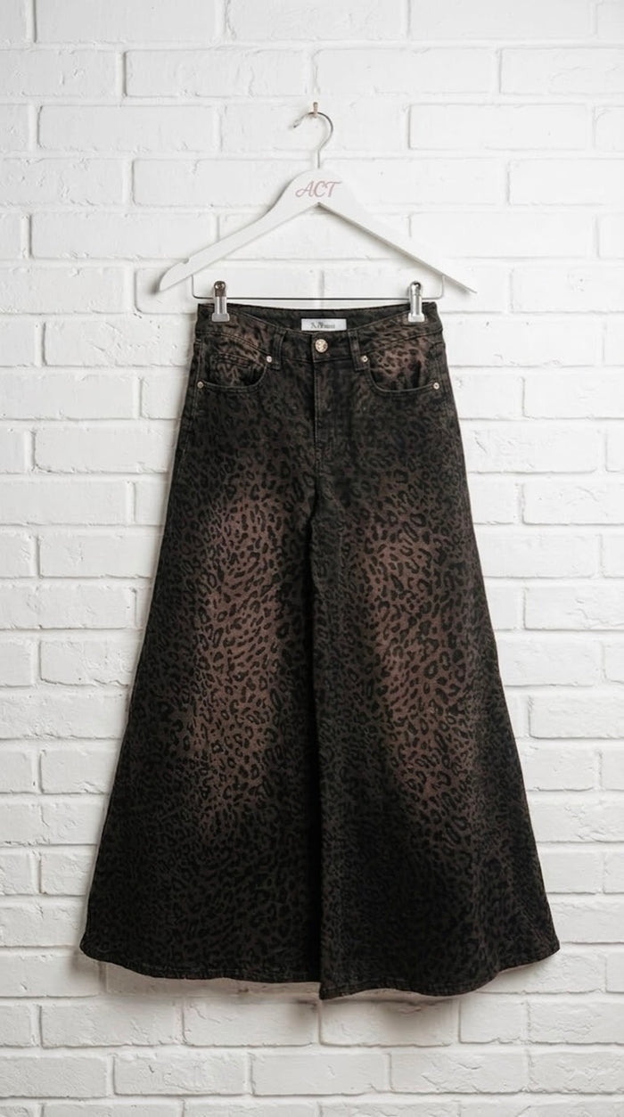 Jeans Marrón leopard