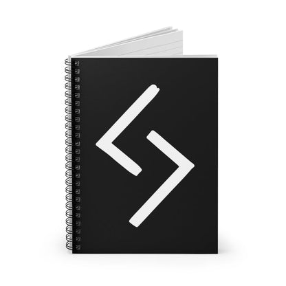 Jera (Harvest) Viking Rune Spiral Notebook Scandinavian Design Studio