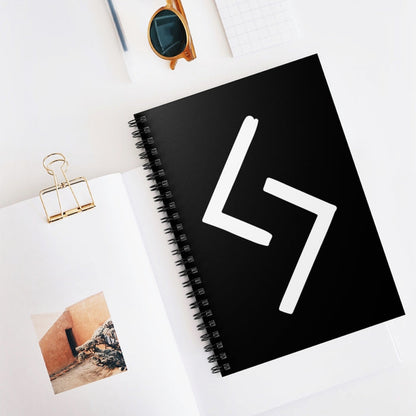 Jera (Harvest) Viking Rune Spiral Notebook Scandinavian Design Studio