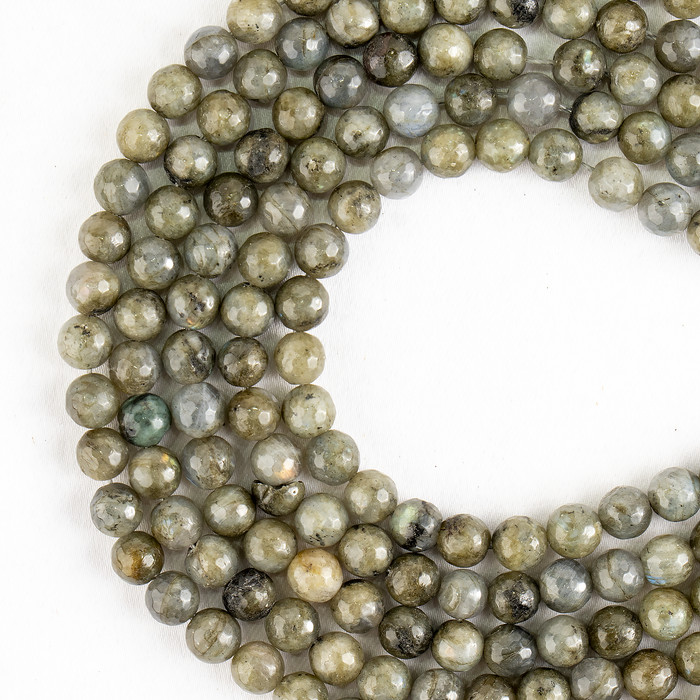 Labradorite Faceted Beads, Crystal Beads for Jewelry.