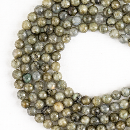 Labradorite Faceted Beads, Crystal Beads for Jewelry.