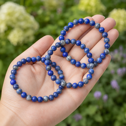 Lapis Lazuli Bracelet | Lapis Stone Bracelet (Angelic Communication and Luck).