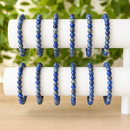 Lapis Lazuli Bracelet | Lapis Stone Bracelet (Angelic Communication and Luck).