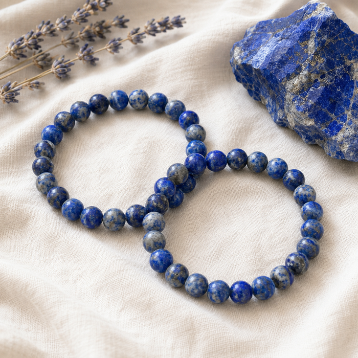 Lapis Lazuli Bracelet | Lapis Stone Bracelet (Angelic Communication and Luck).