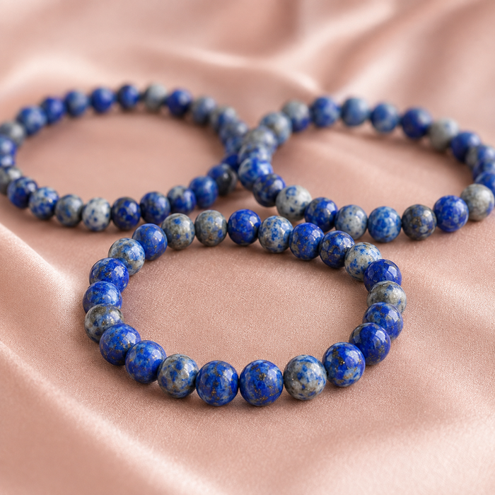 Lapis Lazuli Bracelet | Lapis Stone Bracelet (Angelic Communication and Luck).