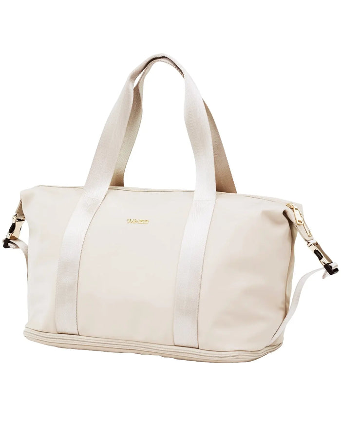 Duża torba damska ROSELLA z funkcją poszerzania BEIGE ROSELLA COLLECTION