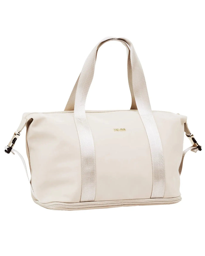 Duża torba damska ROSELLA z funkcją poszerzania BEIGE ROSELLA COLLECTION