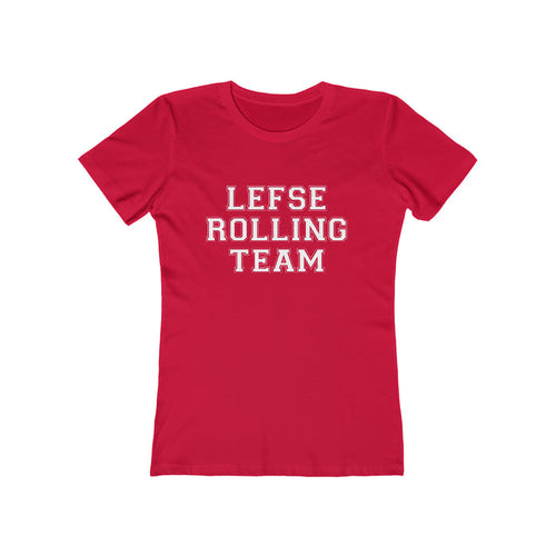 Lefse Rolling Team Women's Fit T-Shirt Scandinavian Design Studio